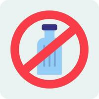 No Alcohol Vector Icon