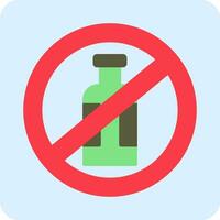 No Alcohol Vector Icon