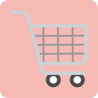 icono de vector de carrito de compras