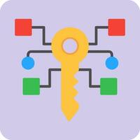 Digital Key Vector Icon