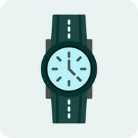 reloj, vector, icono vector