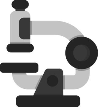 icono de vector de microscopio