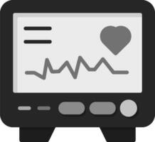 icono de vector de electrocardiograma