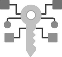 Digital Key Vector Icon