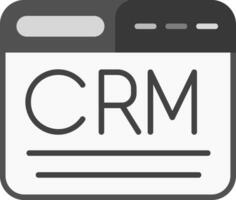 icono de vector de crm