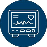 icono de vector de electrocardiograma