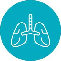 icono de vector de pulmones