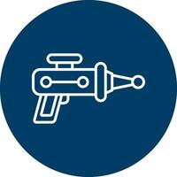 icono de vector de pistola láser