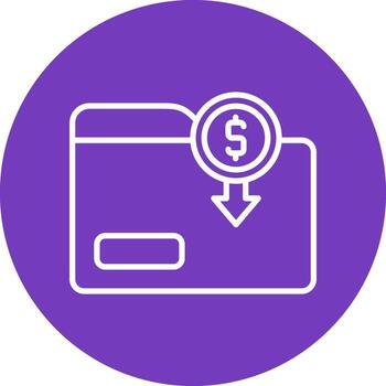 icono de vector de carpeta