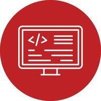 icono de vector de programación