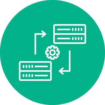 Data Synchronization Vector Icon