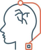 Deep Brain Stimulation Vector Icon