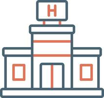 icono de vector de hospital