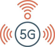 icono de vector de 5g