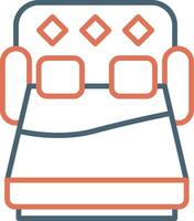 sofá cama vector icono