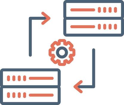 Data Synchronization Vector Icon