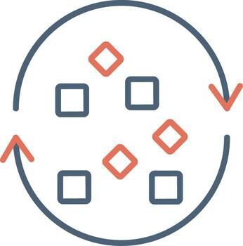 Unstructured Data Vector Icon