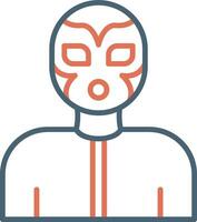 luchador vector icono