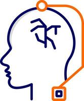 Deep Brain Stimulation Vector Icon
