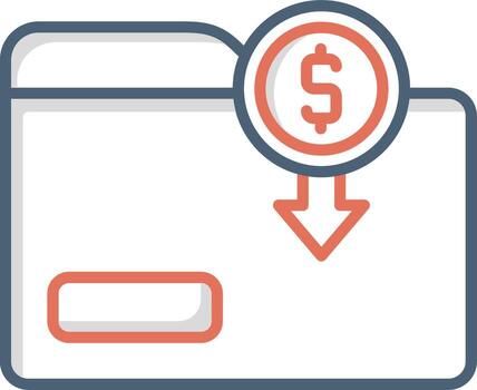 icono de vector de carpeta