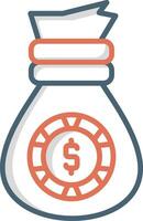 Money Bag Vector Icon