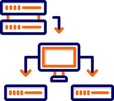 icono de vector de datos estructurados