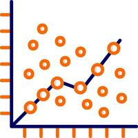 Linear Regression Vector Icon