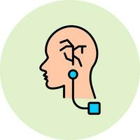 Vagus Nerve Stimulation Vector Icon