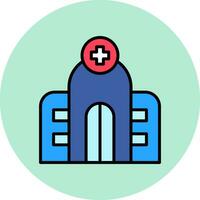 icono de vector de hospital