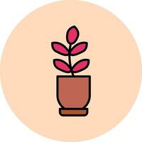 Ficus Elastica Vector Icon