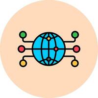 Global Network Vector Icon