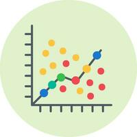 Linear Regression Vector Icon