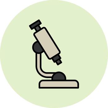 icono de vector de microscopio