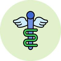 Rod Of Asclepius Vector Icon