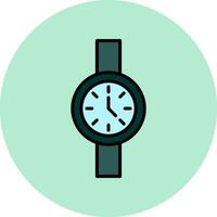 reloj, vector, icono vector