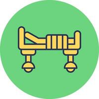 Hospital Bed Vector Icon