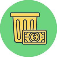 Wasted Money Vector Icon