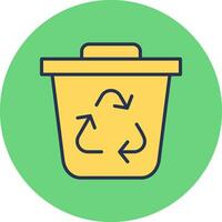 icono de vector de reciclaje