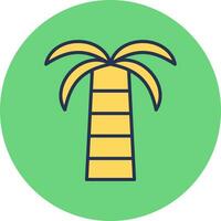 Coconut Palm Vector Icon