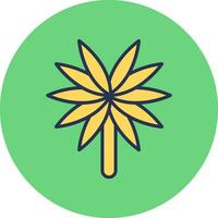 Spider Plant Vector Icon