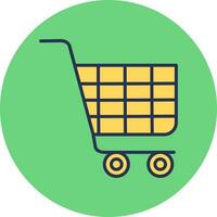 icono de vector de carrito de compras