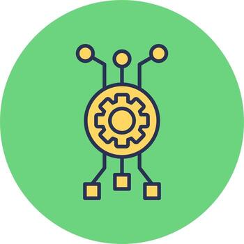 icono de vector de algoritmo