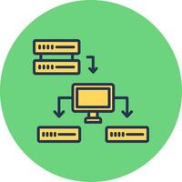 icono de vector de datos estructurados