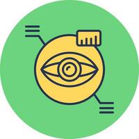 icono de vector de escáner ocular