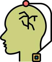 Deep Brain Stimulation Vector Icon