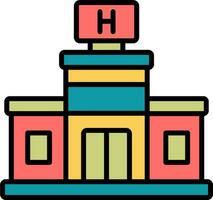 icono de vector de hospital