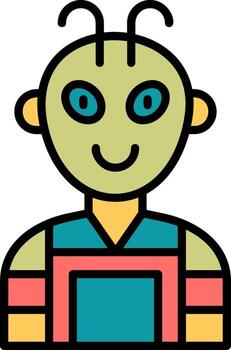 icono de vector alienígena