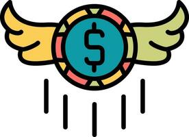 Flying Money Vector Icon