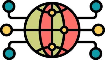 Global Network Vector Icon