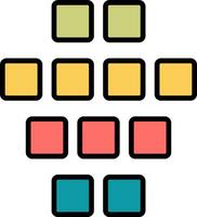 icono de vector de datos estructurados